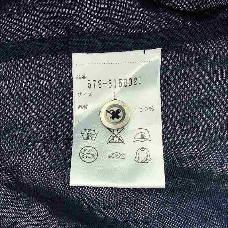 MARGARET HOWELL / マーガレットハウエル リネン バンドカラー プルオーバーシャツ