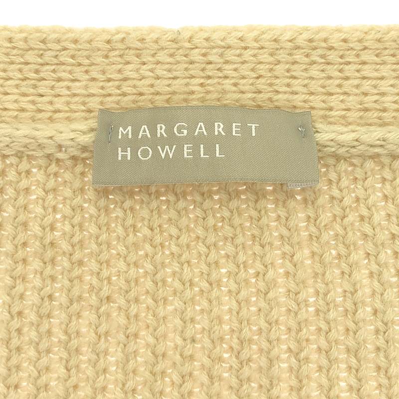 MARGARET HOWELL / マーガレットハウエル ウール ニット オーバー カーディガン