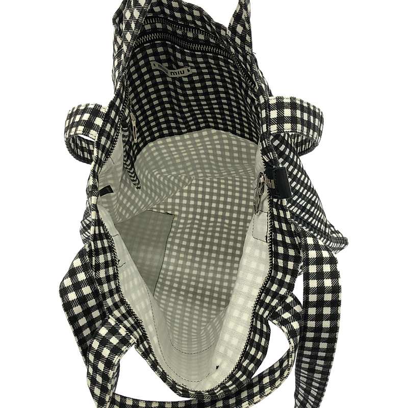 miu miu / ミュウミュウ 2way ギンガムチェック トートバッグ