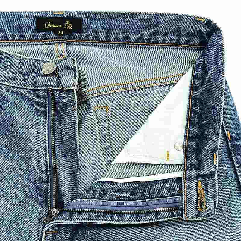 Drawer / ドゥロワー RESORT1 ブリーチ5ポケットデニムパンツ