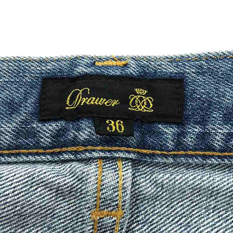 Drawer / ドゥロワー RESORT1 ブリーチ5ポケットデニムパンツ