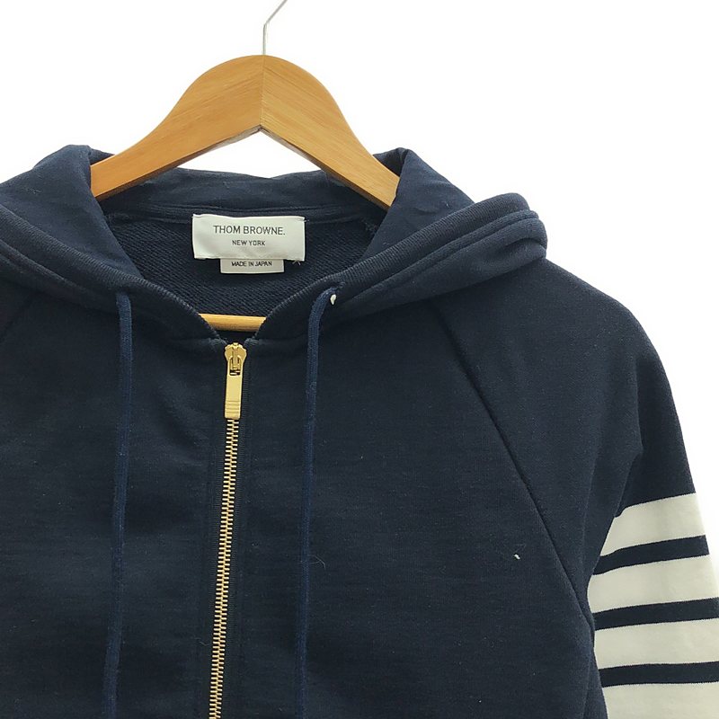 THOM BROWNE / トムブラウン zip up foodie ダブルジップ パーカ