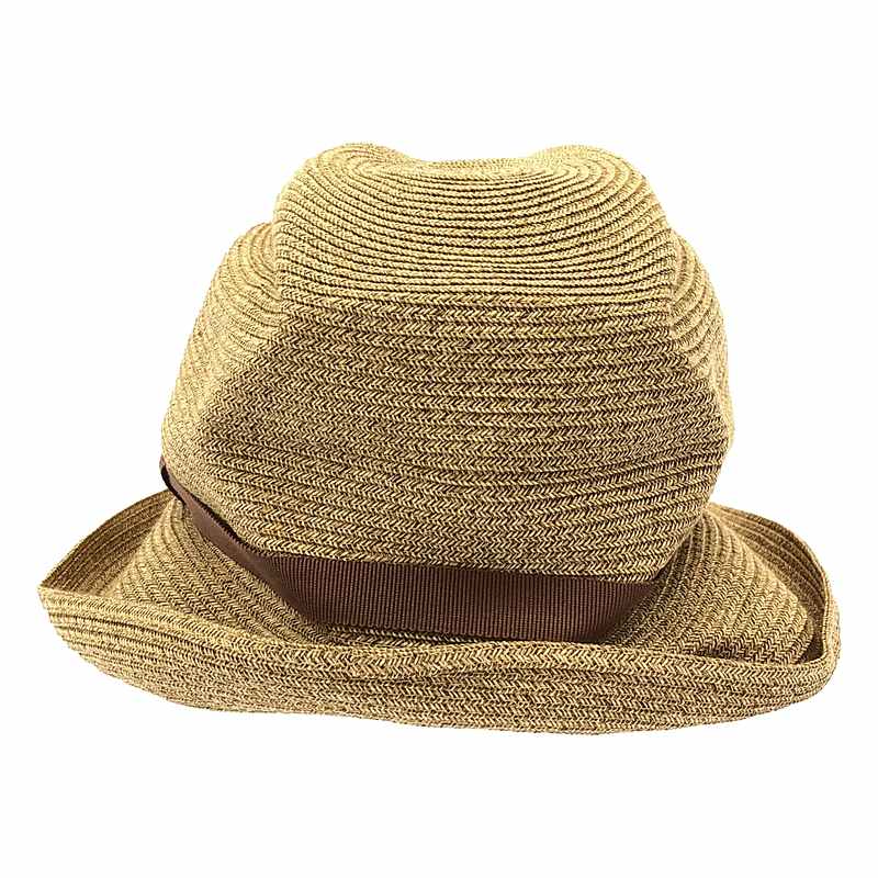 mature ha. / マチュアーハ BOXED HAT 7cm brim grosgrain ribbon ペーパー ボックスハット