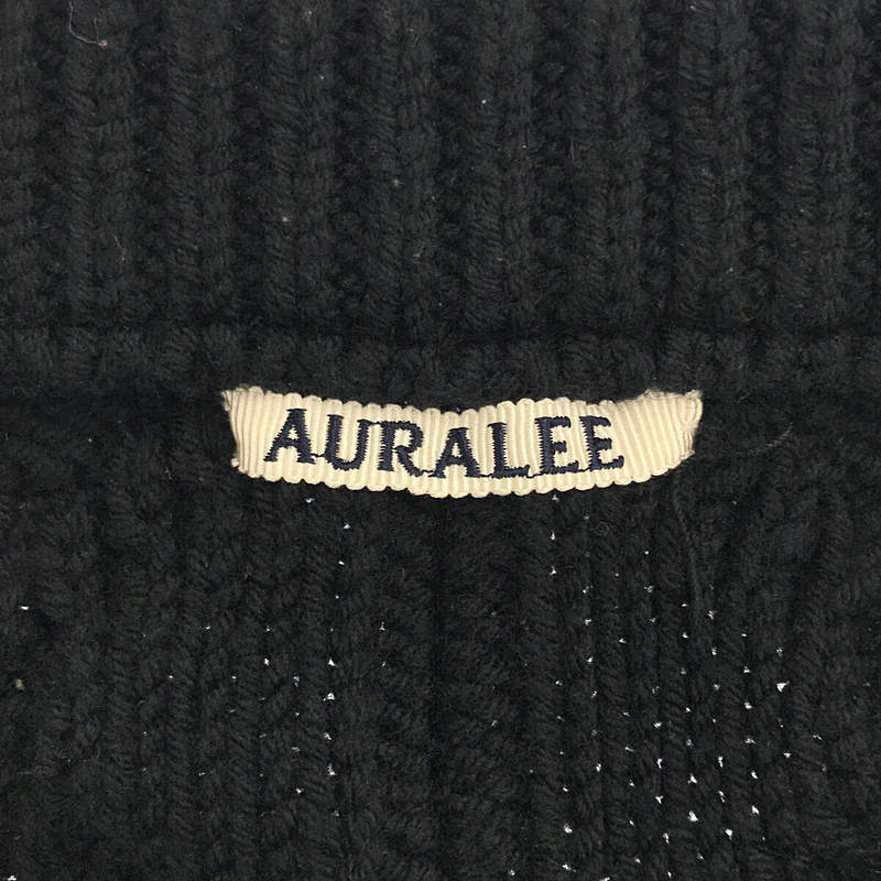 AURALEE / オーラリー HARD TWIST MERINO ARAN KNIT P/O ハードツイスト メリノ アランニット プルオーバー