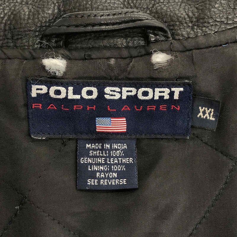 POLO SPORT / ポロスポーツ vintage 90s 裏キルティング レザージャケット