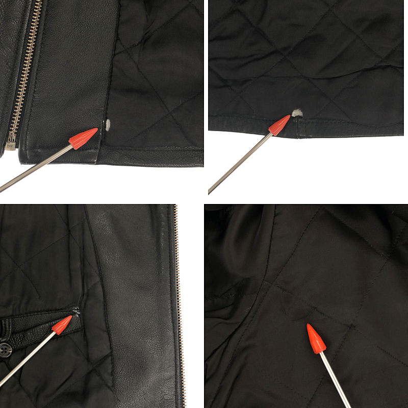 POLO SPORT / ポロスポーツ vintage 90s 裏キルティング レザージャケット