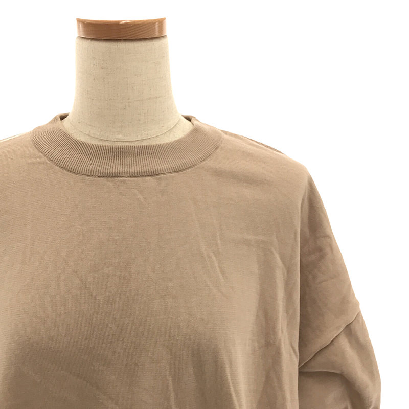 HYKE / ハイク コットン スリット ニット ワンピース