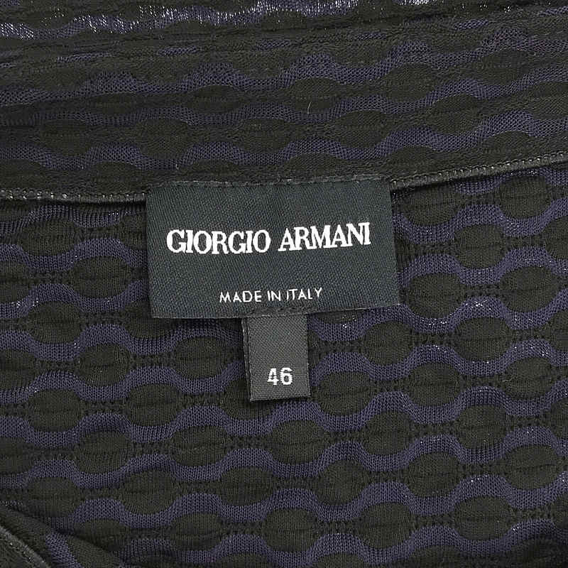 GIORGIO ARMANI / ジョルジオアルマーニ キーネック ストレッチ カットソー Tシャツ