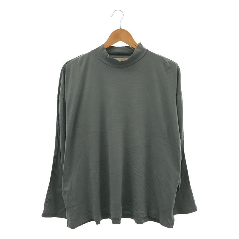 Mock Neck Piping Long Sleeves T-Shirt カットソー