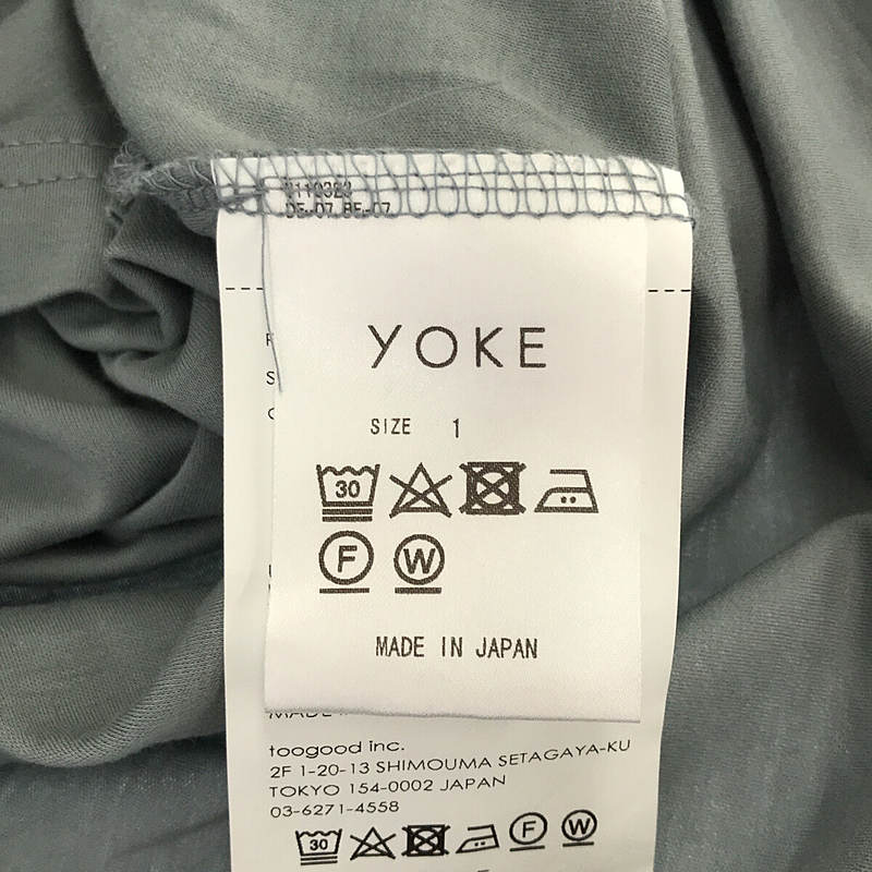 YOKE / ヨーク Mock Neck Piping Long Sleeves T-Shirt カットソー