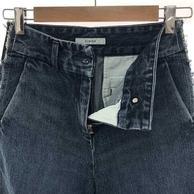 CINOH / チノ WASHED DENIM WIDE PANTS