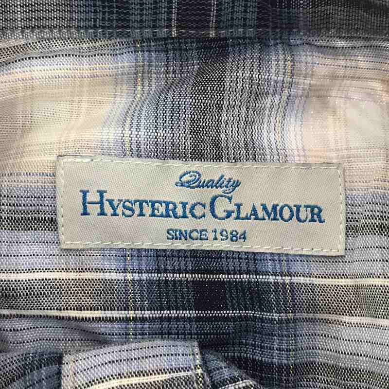 HYSTERIC GLAMOUR / ヒステリックグラマー コットン チェックシャツ