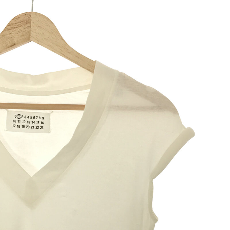 Maison Martin Margiela / メゾンマルタンマルジェラ Vネック フレンチスリーブ カットソー Tシャツ
