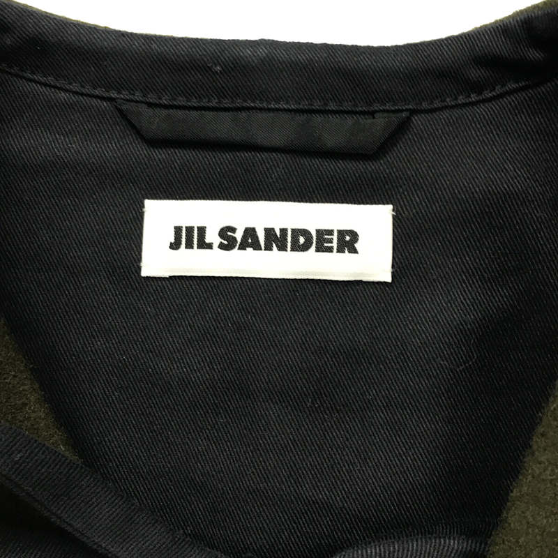 JIL SANDER / ジルサンダー ウール ノーカラー ボレロ ショートジャケット