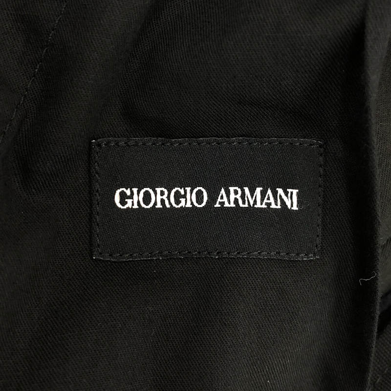 GIORGIO ARMANI / ジョルジオアルマーニ シアサッカー ベルテッドタック ショートパンツ