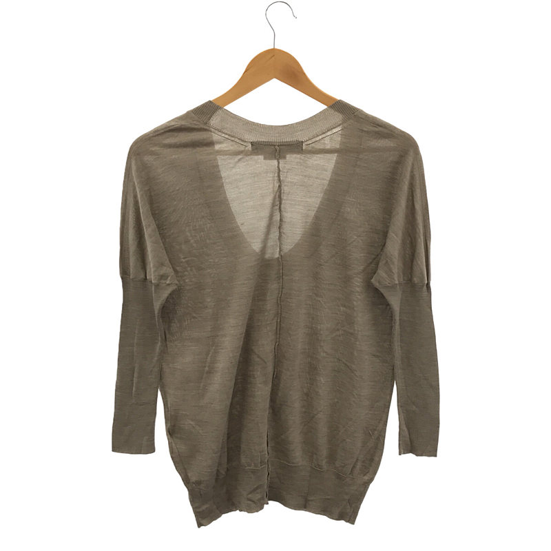 JUNYA WATANABE COMME des GARCONS / ジュンヤワタナベ シルク Vネック ドルマンスリーブニット