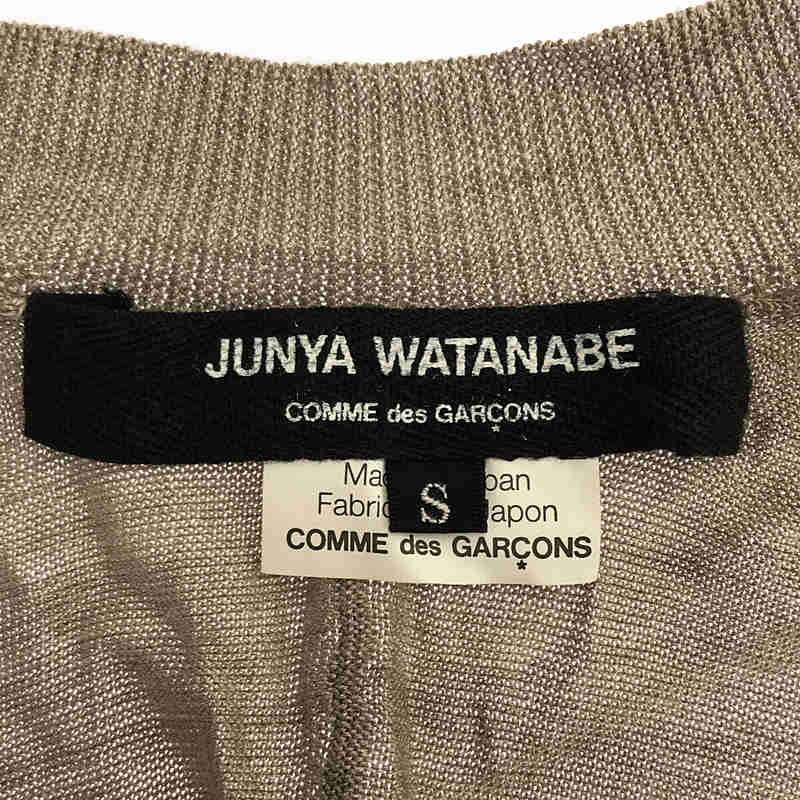 JUNYA WATANABE COMME des GARCONS / ジュンヤワタナベ シルク Vネック ドルマンスリーブニット