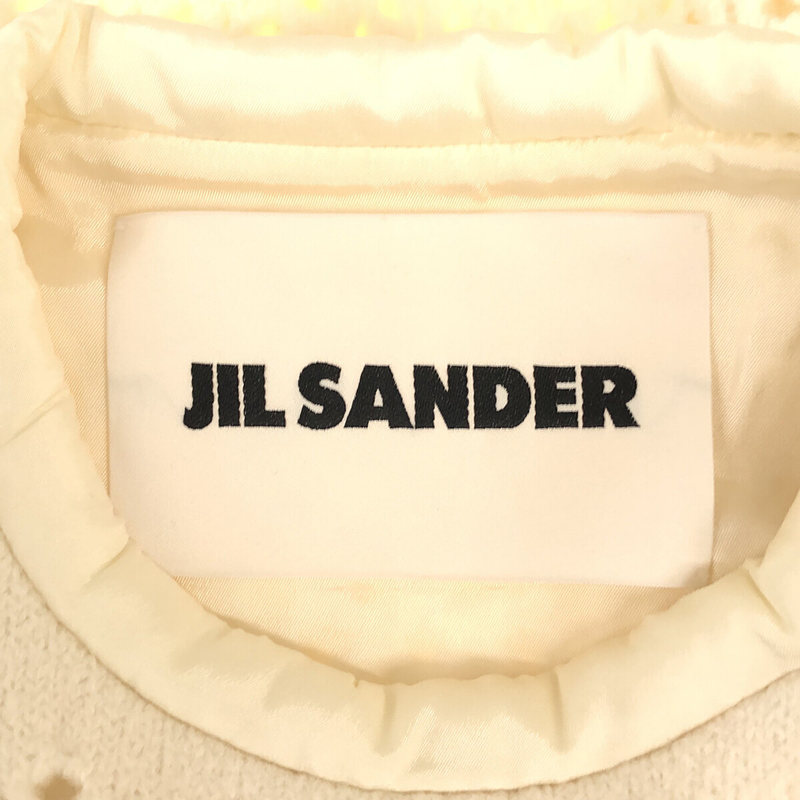 JIL SANDER / ジルサンダー ウール 中綿パイプング チャンキーニットセーター