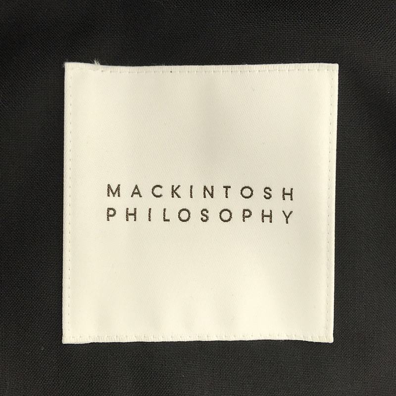 MACKINTOSH PHILOSOPHY / マッキントッシュフィロソフィー チンストラップ付き フライフロント ステンカラーコート