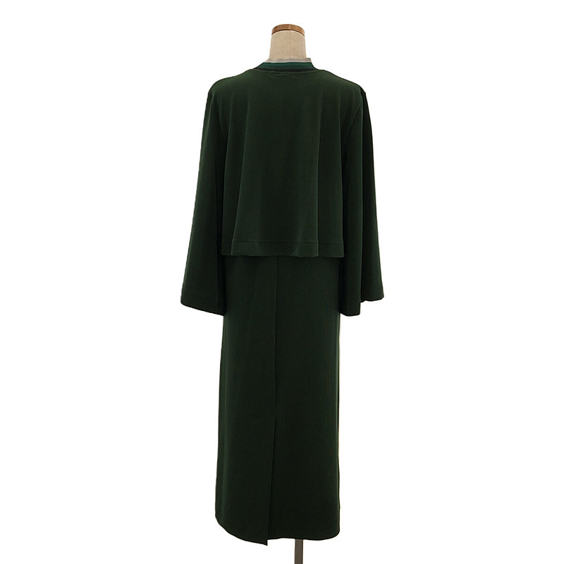 TOGA PULLA / トーガプルラ CODE PIQUE JERSEY DRESS コードピケ ジャージー ドレス ワンピース