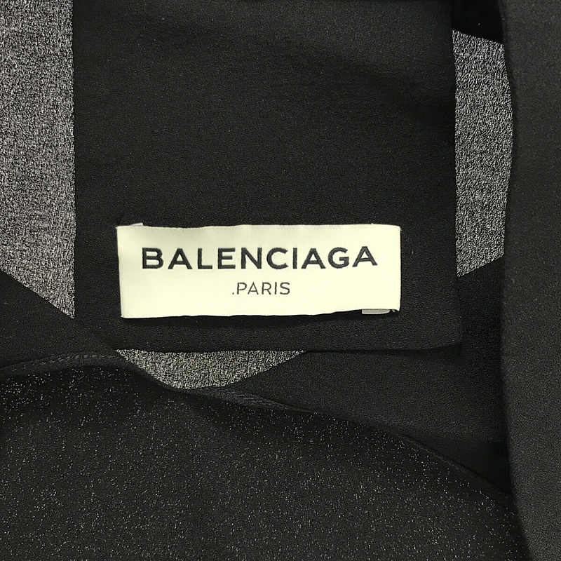 BALENCIAGA / バレンシアガ シルク スキッパー ノースリーブブラウス