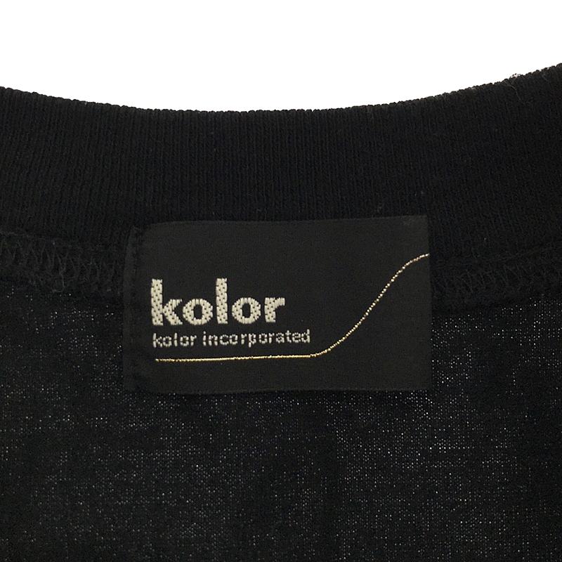 kolor / カラー ハイゲージ天竺 プリント Tシャツ