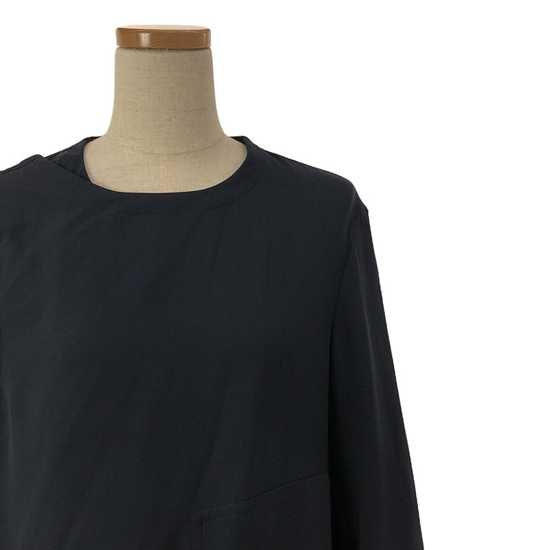 SOFIE D'HOORE / ソフィードール silk 100％ / シルク ポケット ラップ ロングワンピース