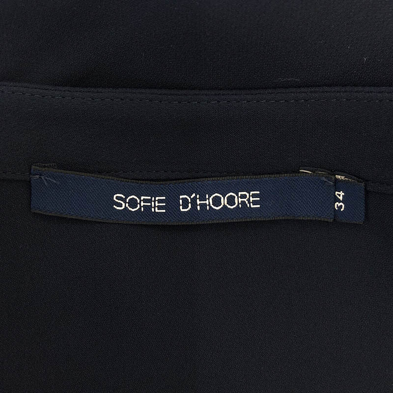 SOFIE D'HOORE / ソフィードール silk 100％ / シルク ポケット ラップ ロングワンピース