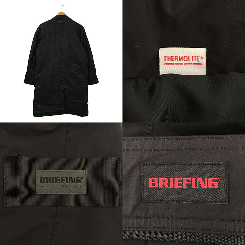 BRIEFING / ブリーフィング × WILLLOUNGE 中綿 ナイロン ジップ シングルコート