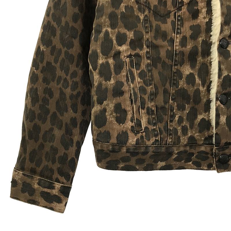 R13 / アールサーティーン レオパード ボア ジャケット