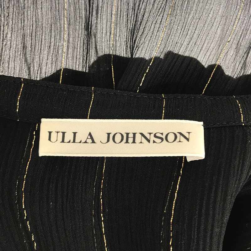 ULLA JOHNSON / ウラジョンソン シルク シフォン ストライプワンピース