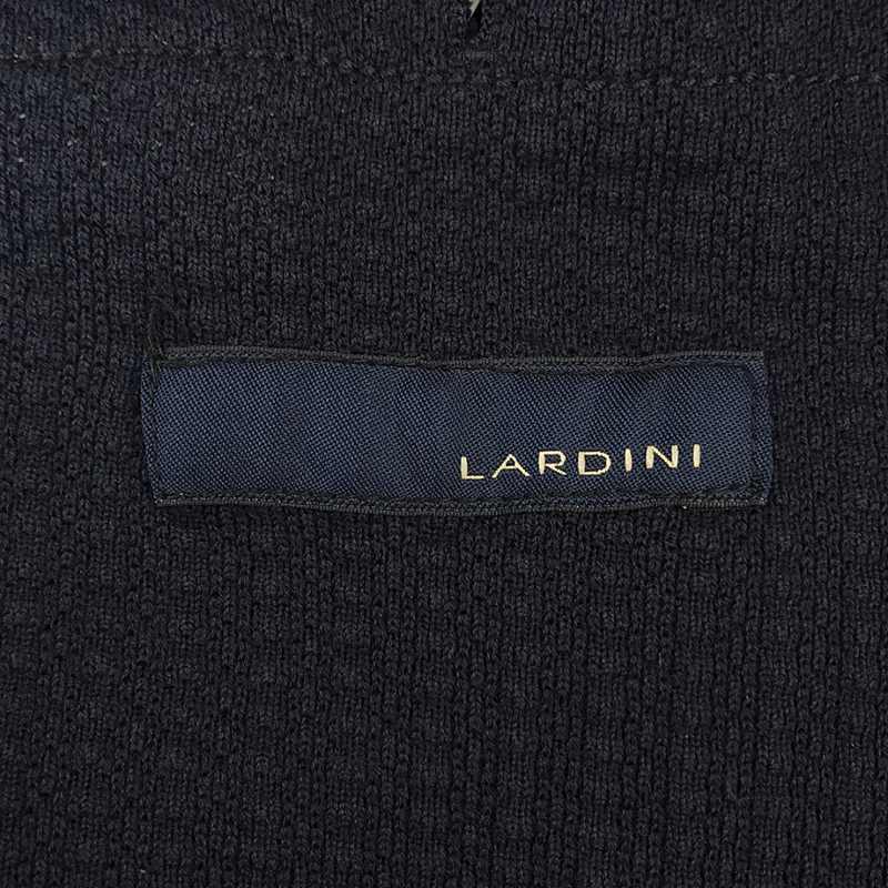 LARDINI / ラルディーニ コットン シャドーストライプ ピークドラペル ダブルテーラードジャケット