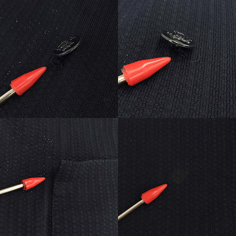 LARDINI / ラルディーニ コットン シャドーストライプ ピークドラペル ダブルテーラードジャケット