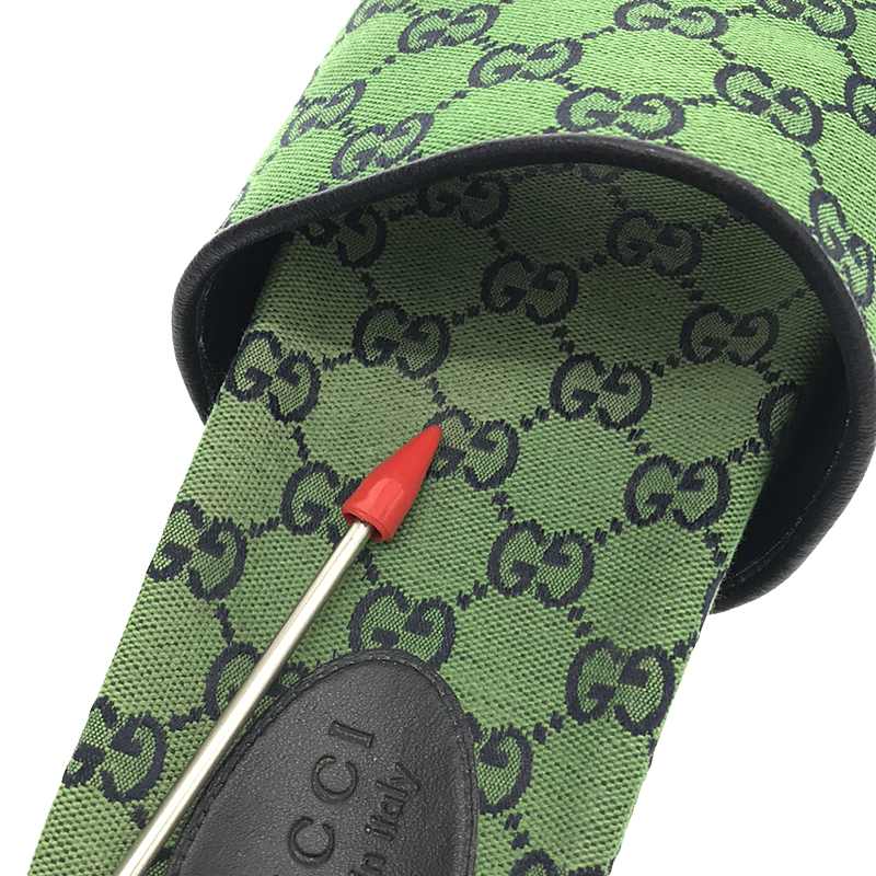 GUCCI / グッチ GGキャンバス レザーパイピング サンダル