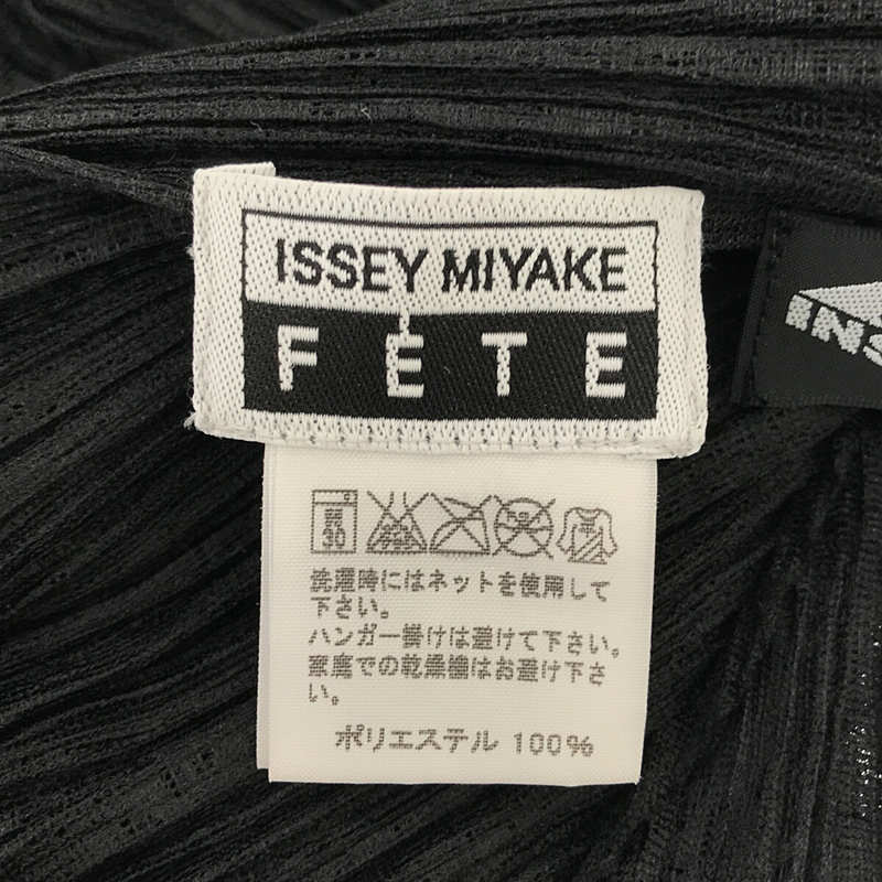 ISSEY MIYAKE FETE / イッセイミヤケフェット プリーツ レースデザイン ブラウス シャツ