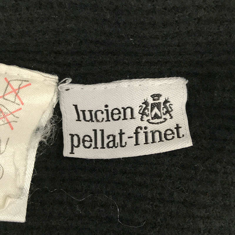 lucien pellat-finet / ルシアンペラフィネ コットン カシミア スカル刺しゅう ロングスリーブ カットソー