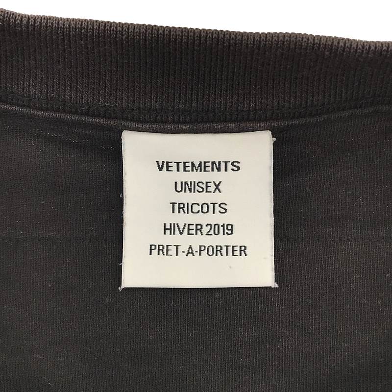 VETEMENTS / ヴェトモン インサイドアウト Tシャツ