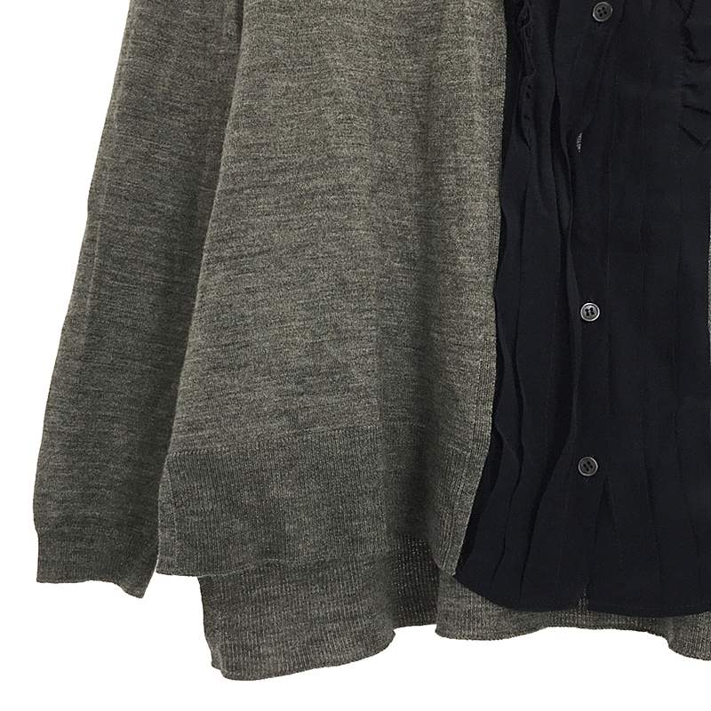 miu miu / ミュウミュウ シフォンフリル カーディガン