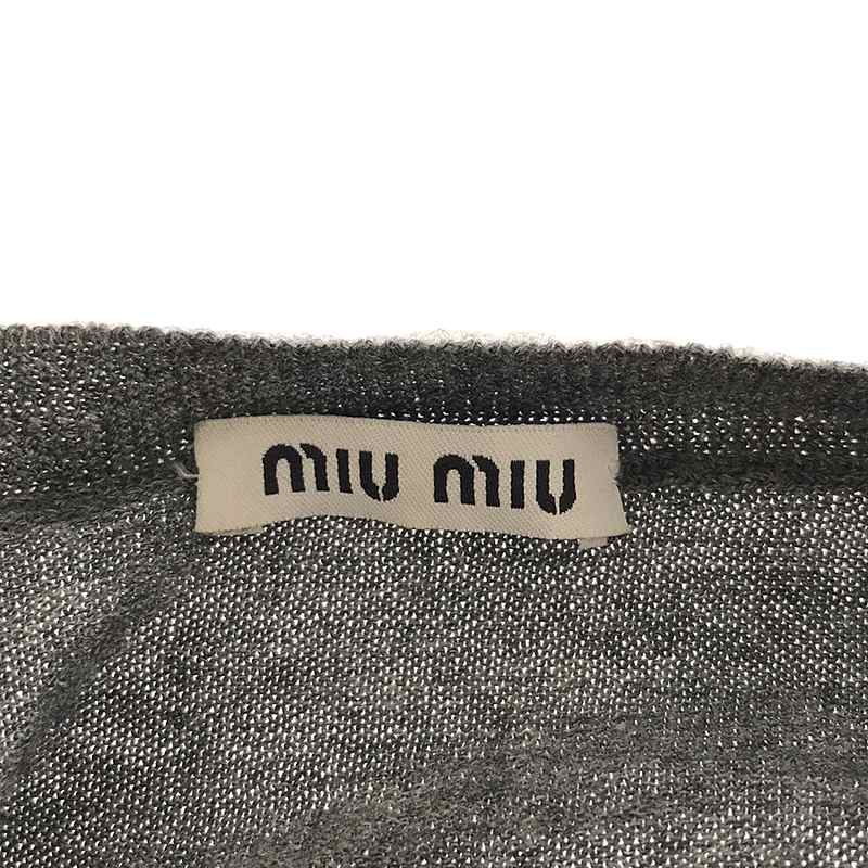 miu miu / ミュウミュウ シフォンフリル カーディガン