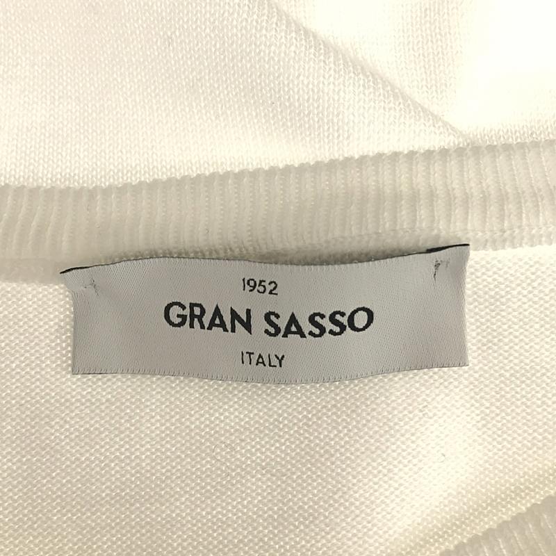 Gran Sasso / グランサッソ コットン クルーネック ニット プルオーバー