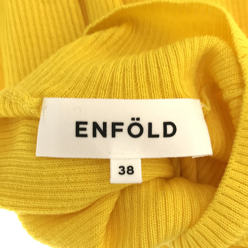 ENFOLD / エンフォルド ハイネック リブニットプルオーバー