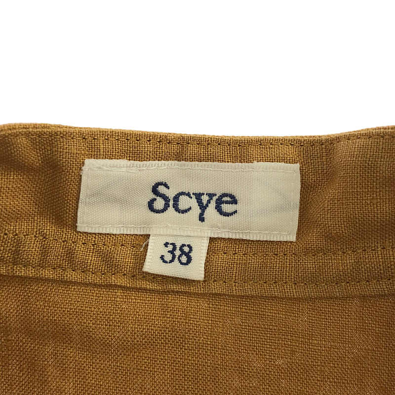 SCYE / サイ リネン 高密度 長袖タックシャツ