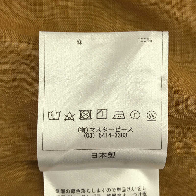 SCYE / サイ リネン 高密度 長袖タックシャツ