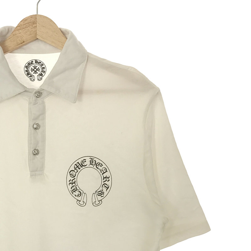CHROME HEARTS / クロムハーツ クロスボタン ホースシュー コットン ポロシャツ