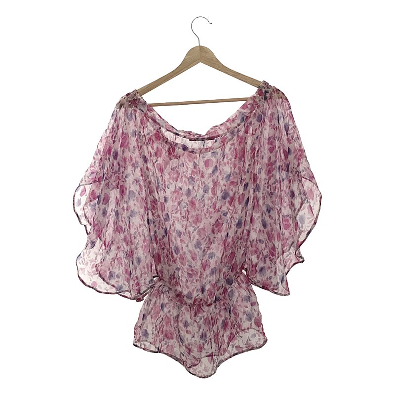 ERMANNO SCERVINO / エルマンノシェルヴィーノ シルク フラワープリント プルオーバーブラウス