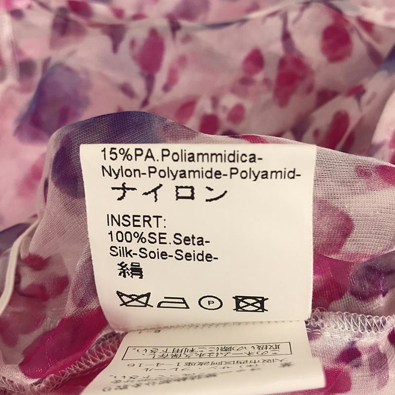 ERMANNO SCERVINO / エルマンノシェルヴィーノ シルク フラワープリント プルオーバーブラウス