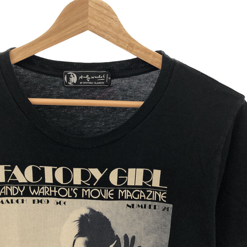 HYSTERIC GLAMOUR / ヒステリックグラマー Andy Warhol / アンディ・ウォーホル クルーネック Tシャツ