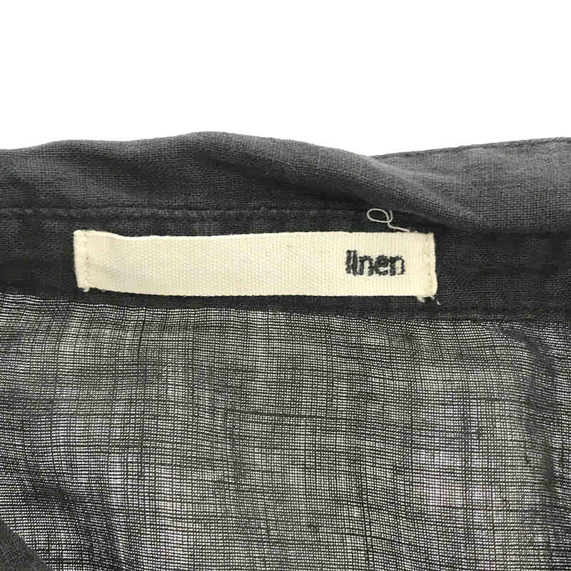 evam eva / エヴァムエヴァ brushing linen shirt シャツ