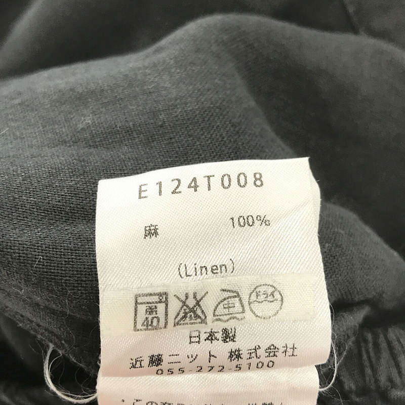 evam eva / エヴァムエヴァ brushing linen shirt シャツ