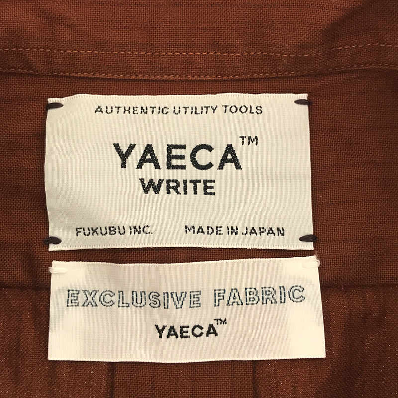 YAECA WRITE / ヤエカライト コットン プルオーバーシャツ